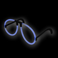 Knicklichter Leuchtbrille blau