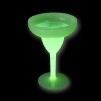 Knicklichter Sektglas gruen